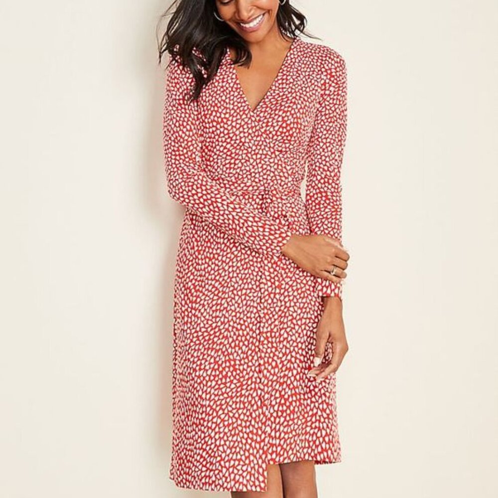 Ann Taylor HeartJersey Wrap Dress